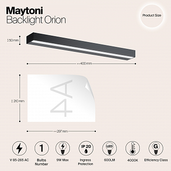 Интерьерная подсветка светодиодное Maytoni MIR011WL-L9B4K