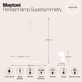 Светильник Maytoni P096PL-L11WK1